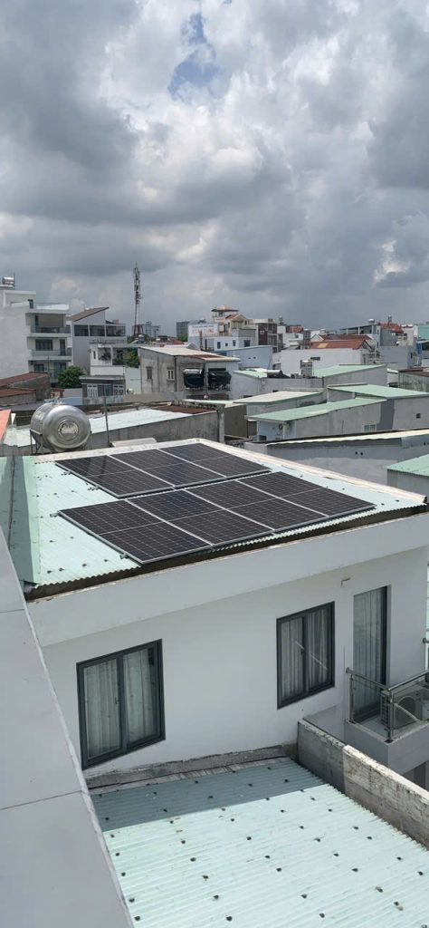 Hệ 5kW Năng Lượng Mặt Trời Lưu Trữ Tại P. Hòa Bình